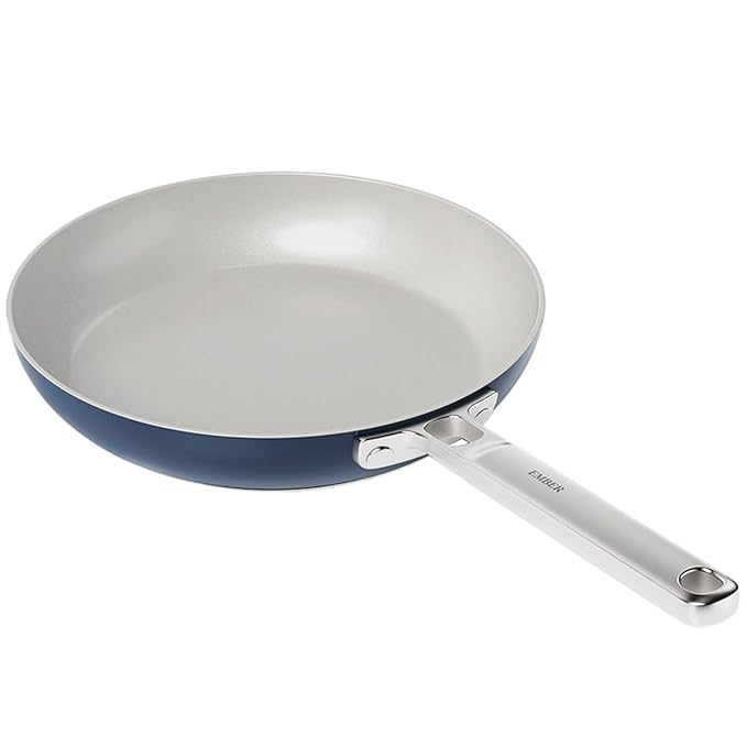 Ember Cookware Arcilla Ceramic Non-stick Frying Pan 24cm | Stainless Steel Handle | Blue