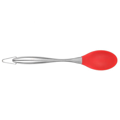 P-Plus International Silicone Spatula Versatile Tools Baking and Mixing Steel Stolled Red