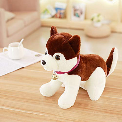 Tickles Cute Super Soft Husky Dog Pillow Stuffed Plush Animal Toy Kids 30 cm