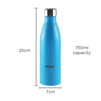 Vinod ICY Classic Stainless Steel Water Bottle Set of 3 - 1000ml