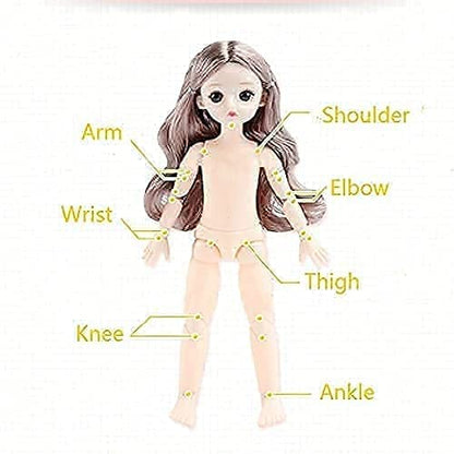 Tickles Movable Jointed Makeup Cute Girl Trendy Doll for Kids 30 cm Color & Design May Vary