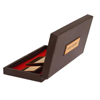 Jaipur Ace Jai Shiv Shankar Om Namah Shivaay Gold Plated Charan Paduka Yantra With Wooden Box