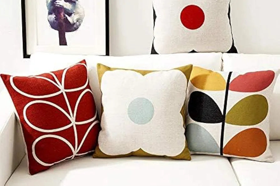 Aerohaven Set of 5 Cotton Designer Decorative Throw Pillow/Cushion Covers