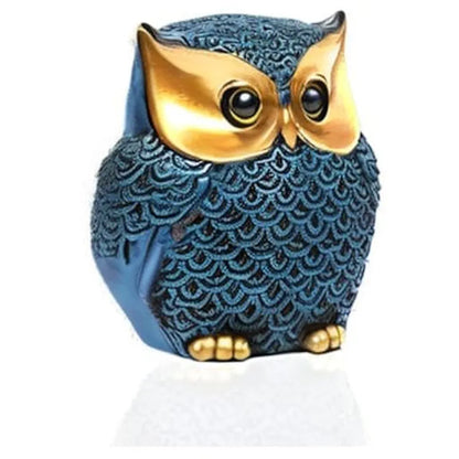 Xtore Modern Classy Lucky Owl Resin Art Figure Showpiece