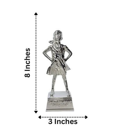 Gold Art India Daughter Figurine Silver Plated World's Best Daughter