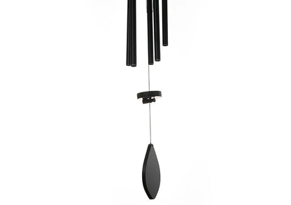 Tej Gifts Feng Shui Metal Wind Chime with 5 Black Pipes