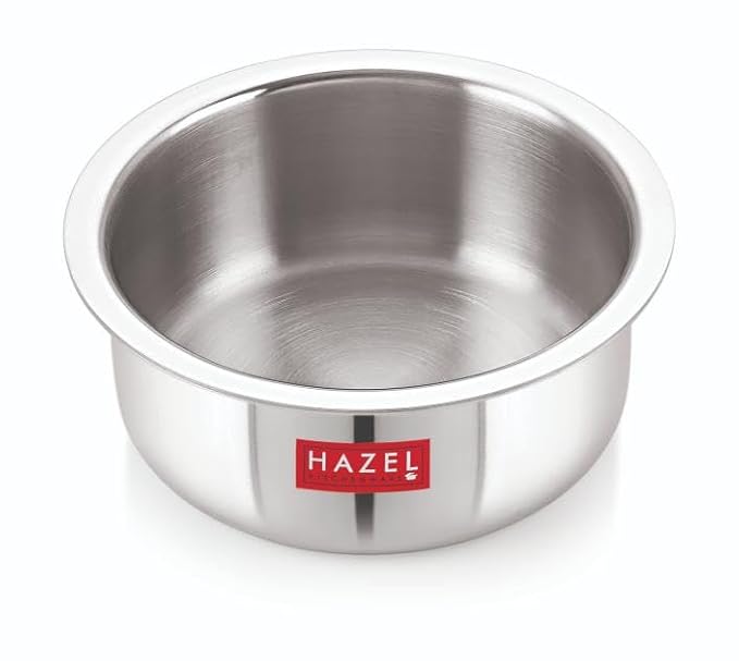 Hazel Triply Stainless Steel Cookware Stainless Steel Patila Utensils Set for Kitchen 3600 ml