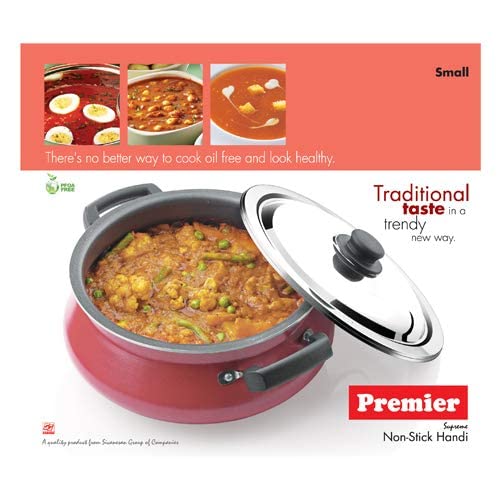 Premier Non Stick Handi with Stainless Steel Lid - 1440 gms