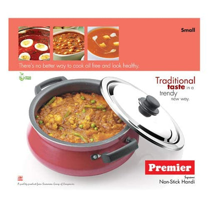 Premier Non Stick Handi with Stainless Steel Lid - 1440 gms