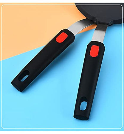 P-Plus International Pancake Spatula Silicone Turner for Nonstick Cookware Large Pancake Flipper