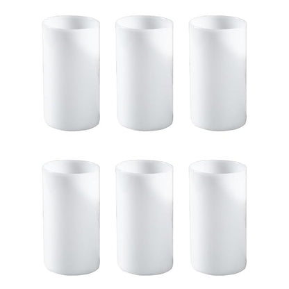 Borosil 350 Ml Set of 6 Pieces White Jade Vision Drinking Glass