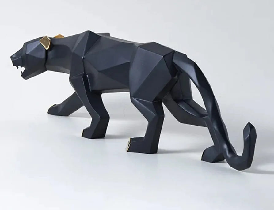Zart Resin Black Jaguar Showpiece For Home Decor