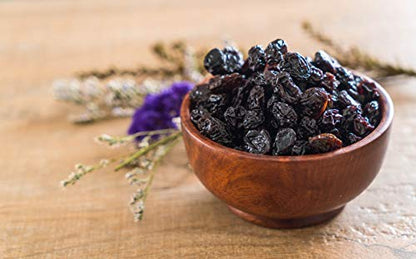 Nutri Organics Dry Fruits Black Raisins With Seeds For More Benefits 500 gram - Kala Manuka Kali Draksh - Ziplock Pouch
