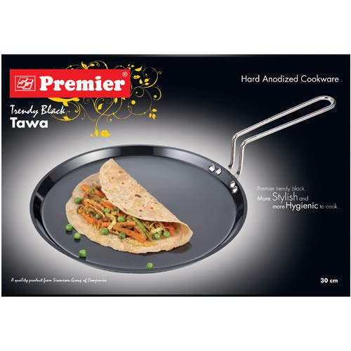 Premier Hard Anodised Trendy Black Tawa Supreme 30cm Code-109031 - 902 gms