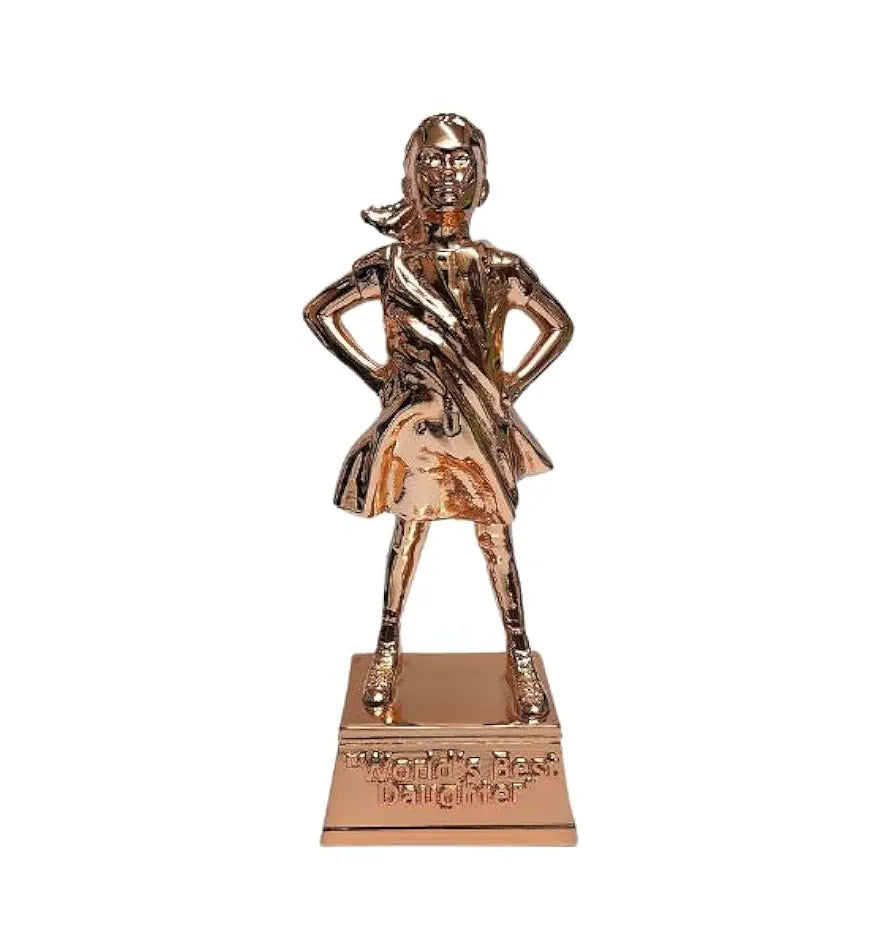 Gold Art India World's Best Daughter Figurine Rose Gold Plated