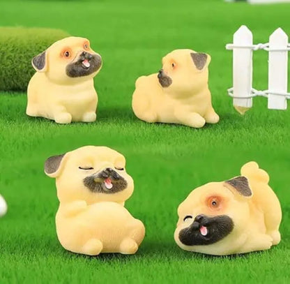 Satyam Kraft Resin 1 Set  Dog Miniature Figurines Decorative Showpiece
