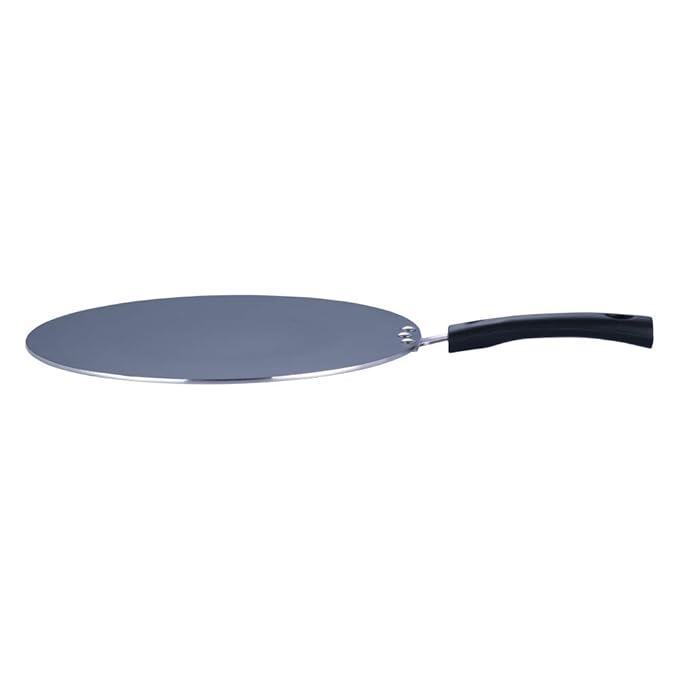 Vinod Zest Aluminium Non Stick Flat Multi Tawa - 28 cm | Triple Layer Ceramic Coating | 4mm Extra Thick Dosa Tawa