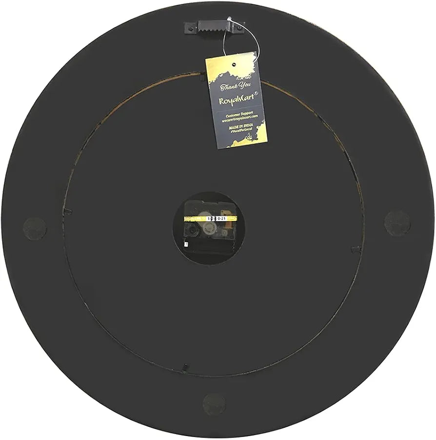 RoyalsCart Classic Metal Analog Wall Clock for Elegant Home Decor, Office, School, Gym, Shop and Gifting || Clock Size - 16 x 16 inches  [KTWC213]