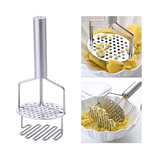 Libah Dual Layer Stainless Steel Potato Or Boiled Eggs Masher Crusher Squeezer