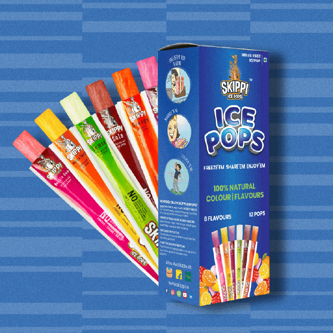 Magic Pin Exclusive All Flavor Box of Skippi Natural Ice Pops, Pack of 12 Ice Pops