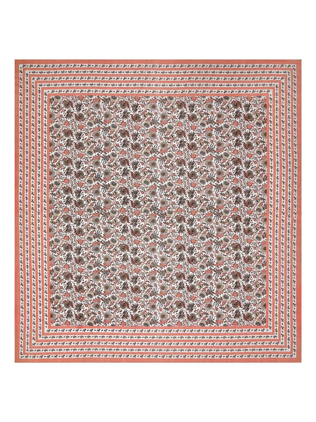 100% Pure Cotton Traditional Printed Bedsheet for Double Bed King Size Bedsheet with 2 Pillow Covers