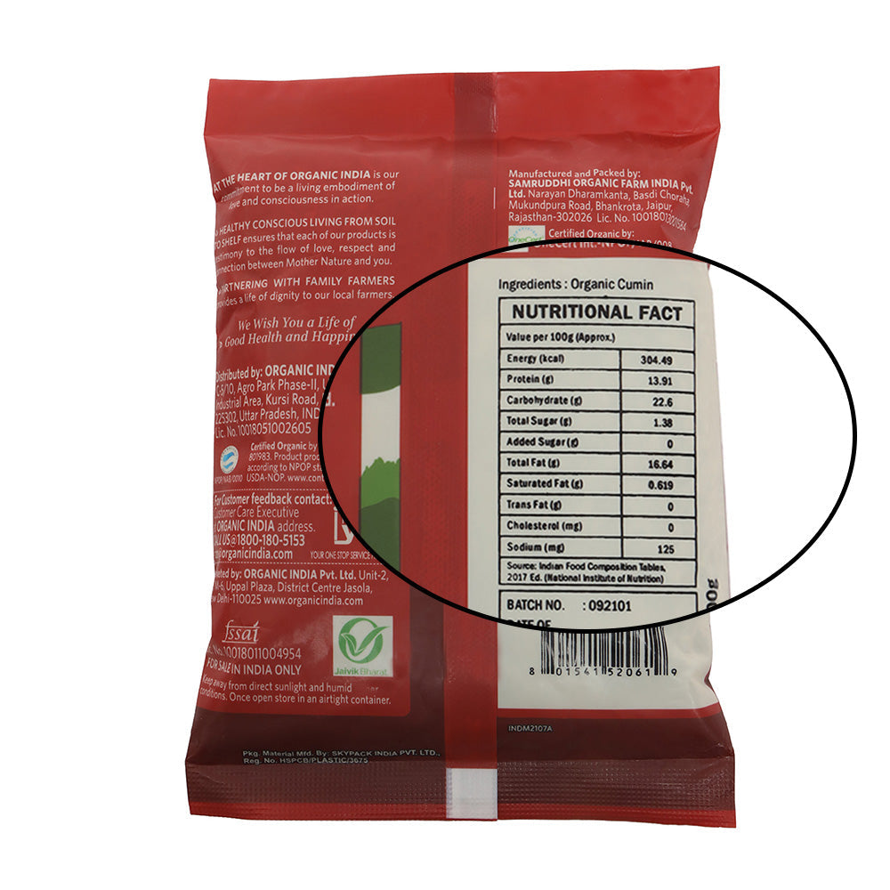 Cumin Whole (Jeera) 100g