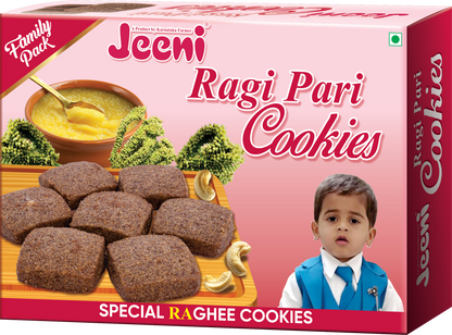 Jeeni Ragi Pari Cookies - 225 gms