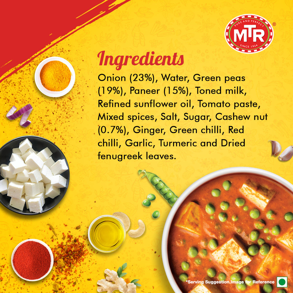 MTR Ready to Eat Mutter Paneer 300 g