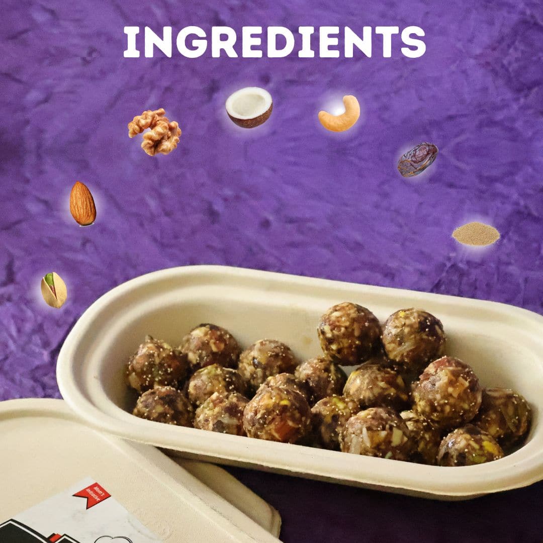 Dry Fruits Laddu - Nutritious Mix of Dryfruits & Coconut