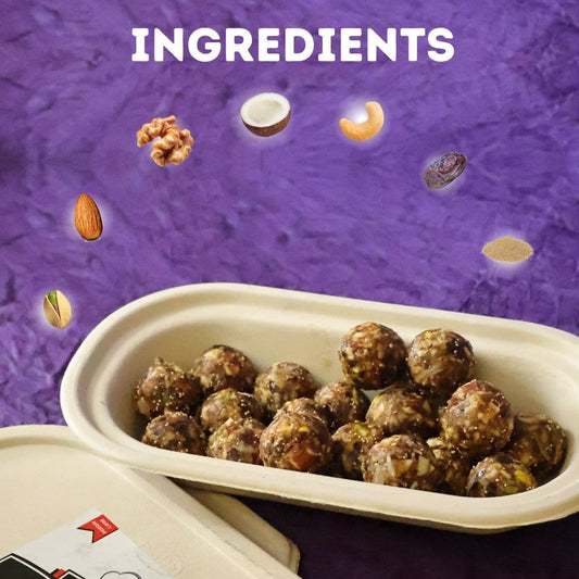 Dry Fruits Laddu - Nutritious Mix of Dryfruits & Coconut