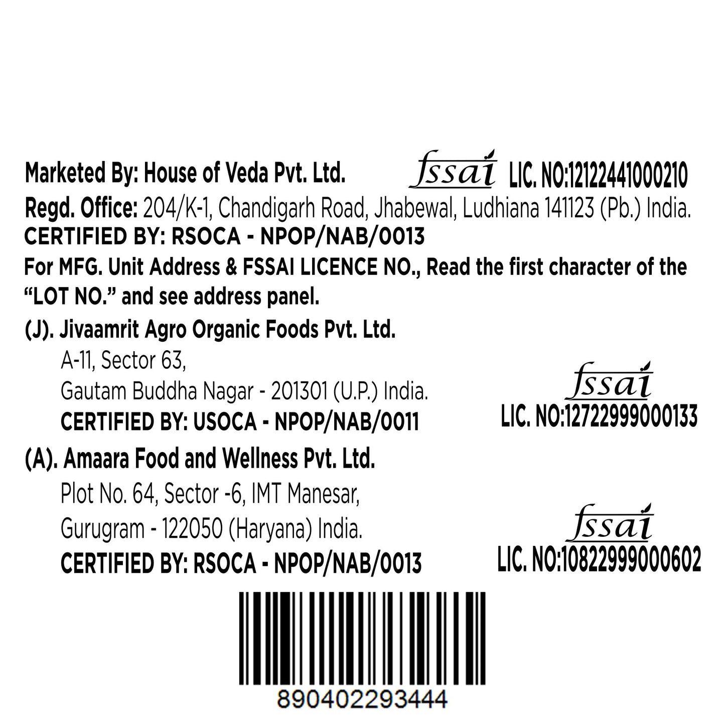 Organic Green Moong Dal 500g
