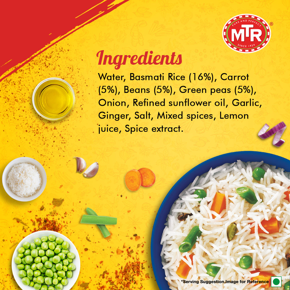 MTR Ready to Eat Vegetable Pulao 250 g