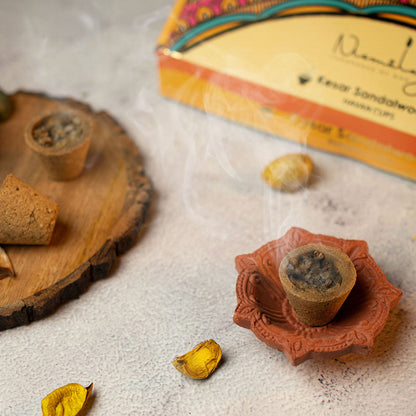 Nirmalaya Kesar Sandalwood Havan Cups