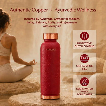 Artarium Plain Copper Water Bottle 1L