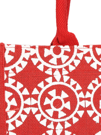Jute Cottage Round Print