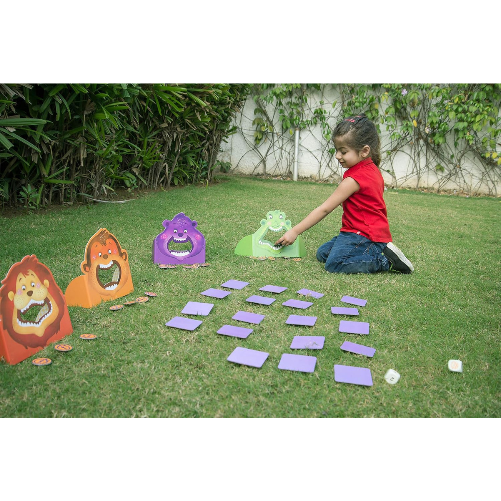 Chalk and Chuckles Hungry Four, Memory Game, Age 3-7 Years Old | Preschool Educational Activity Kit for Kids