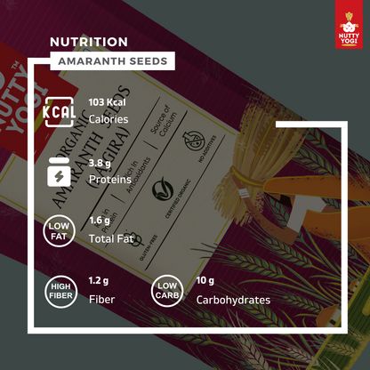 Nutty Yogi Organic Amaranth Seeds / Rajgira