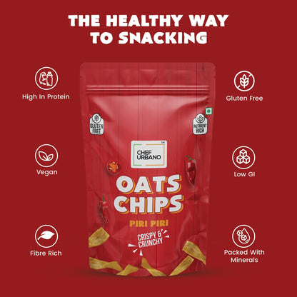Chef Urbano Oats Chips Piri Piri 85g