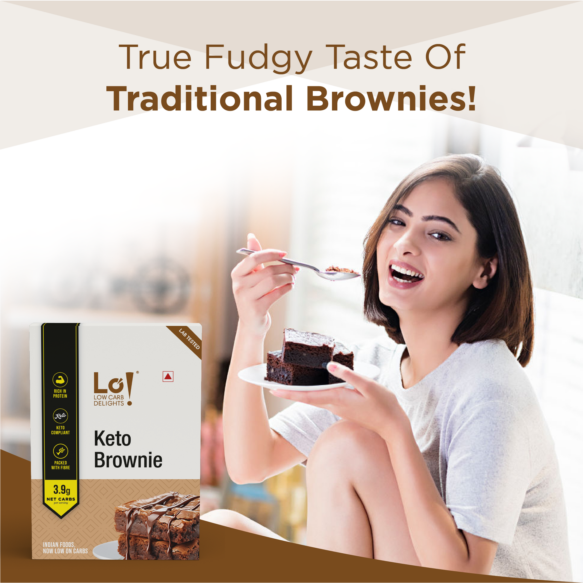 Sugar Free Keto Brownie