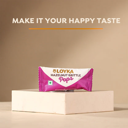 Hazelnut Brittle Pops 14 Pcs Box