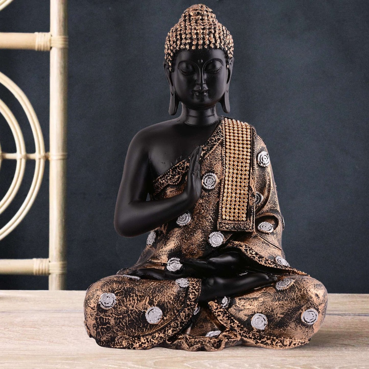 Buddha Idol Statue Showpiece Gift Gifting Item Polystone Home Decor Decoration