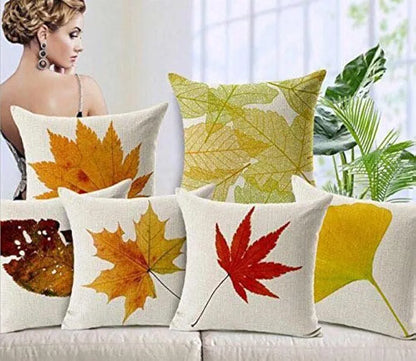 Aerohaven Abstract Decorative Hand Made Jute 180TC Throw Pillow/Cushion Covers Set of 5 - CC11