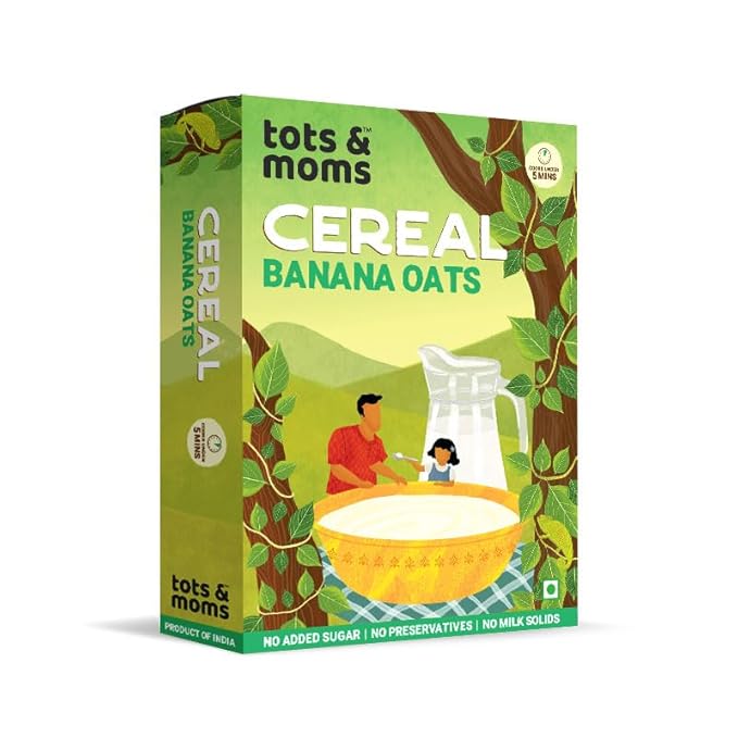 Tots and Moms Buy Banana Oats Cereal - 200 gms