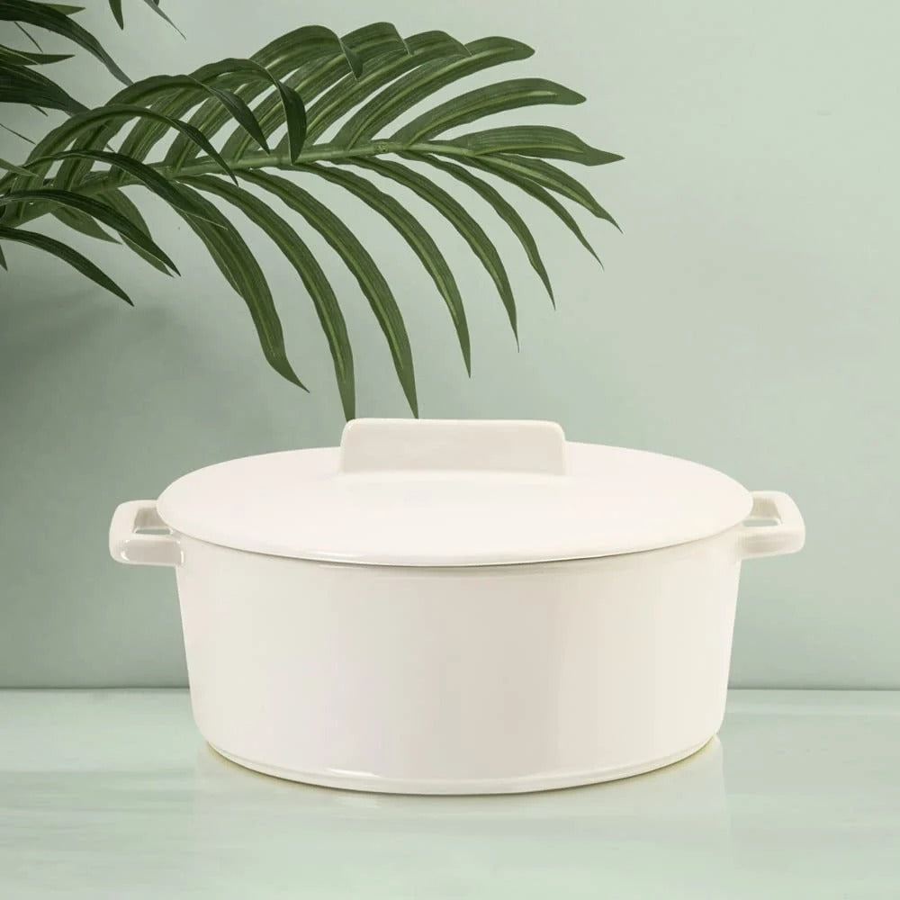 Anko 4L Lush Cast Iron Casserole Enamel Coated Blush Pink Gas Ceramic Induction Electric Halogen Microwave Safe