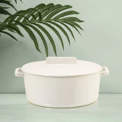 Anko 4L Lush Cast Iron Casserole Enamel Coated Blush Pink Gas Ceramic Induction Electric Halogen Microwave Safe