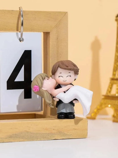 Satyam Kraft 1 Set Romantic Couples Resin Figurines Valentine's Day Gifts for Girlfriend & Boyfriend