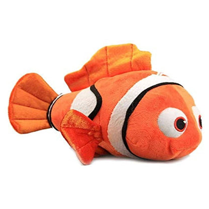 Tickles Nemo Fish Soft Stuffed Plush Sea Animal Toy for Kids Color Orange & White 35 cm