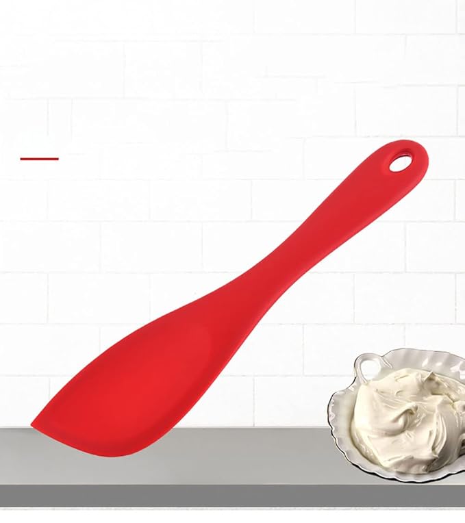 P-Plus International Silicone Spatulas Set Heat Resistant Flexible Spatula 26 cm Red