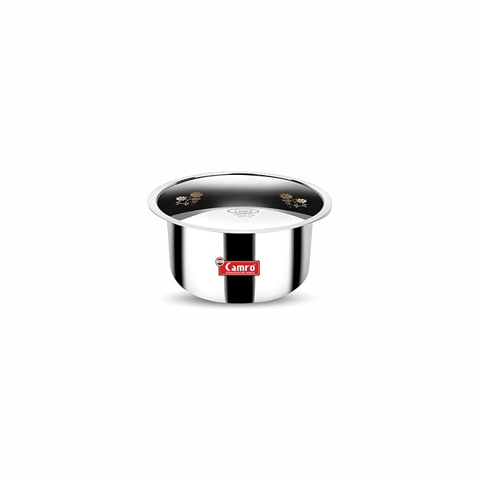 Camro Tripro Triply Artisian Tope with lid 10 No 1 Liters Capacity Cauldron Tope Handi