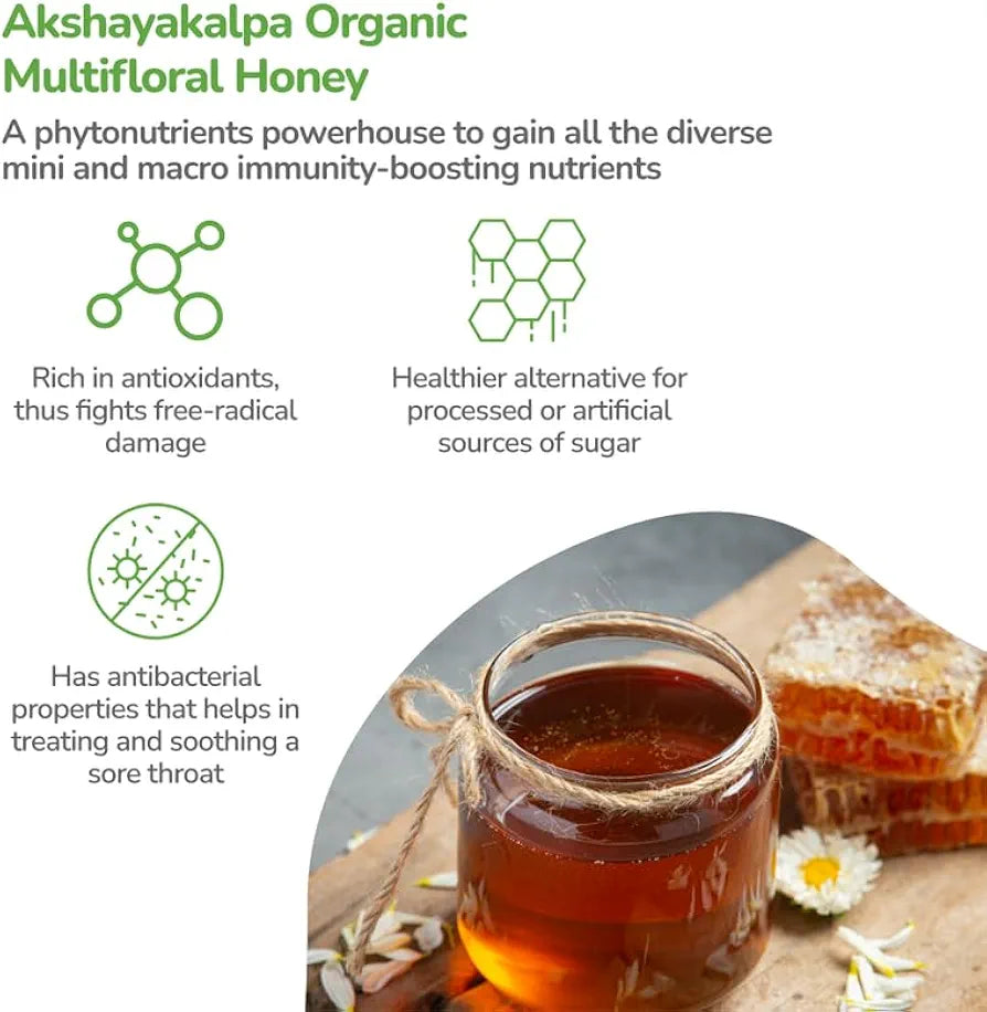 Akshayakalpa Multifloral Raw Honey 250 gms